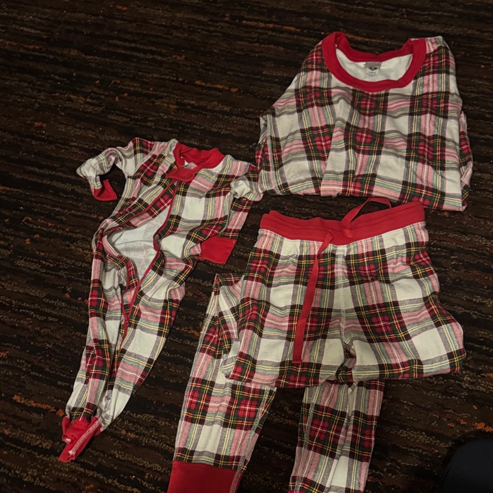 Hannah Anderson Christmas women’s set and baby onesie